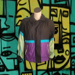 90s Color Block Windbreaker